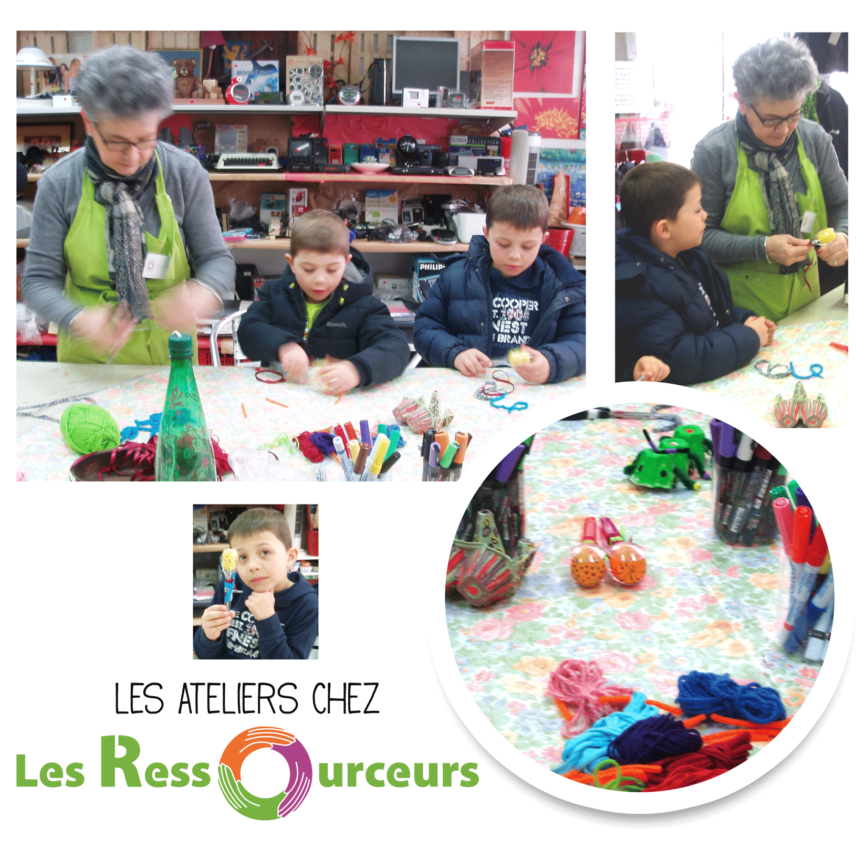 Ateliers recup'créative chez Les Ressourceurs