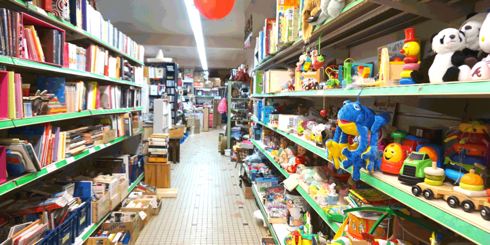 Allee principale de la ressourcerie